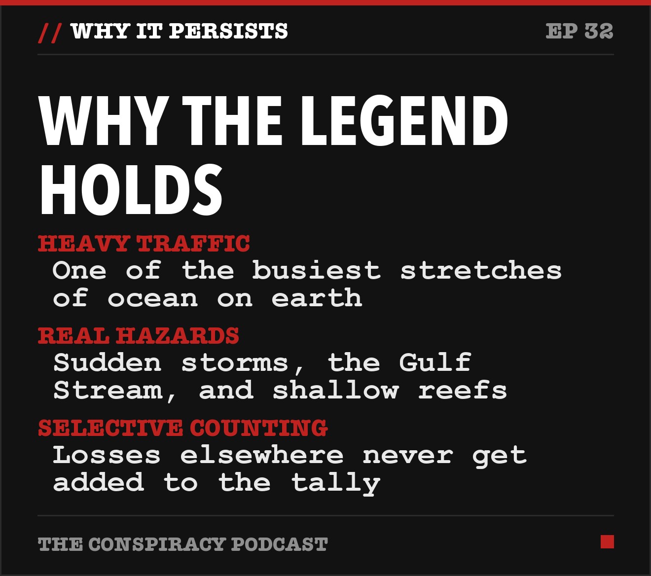 Why the legend holds