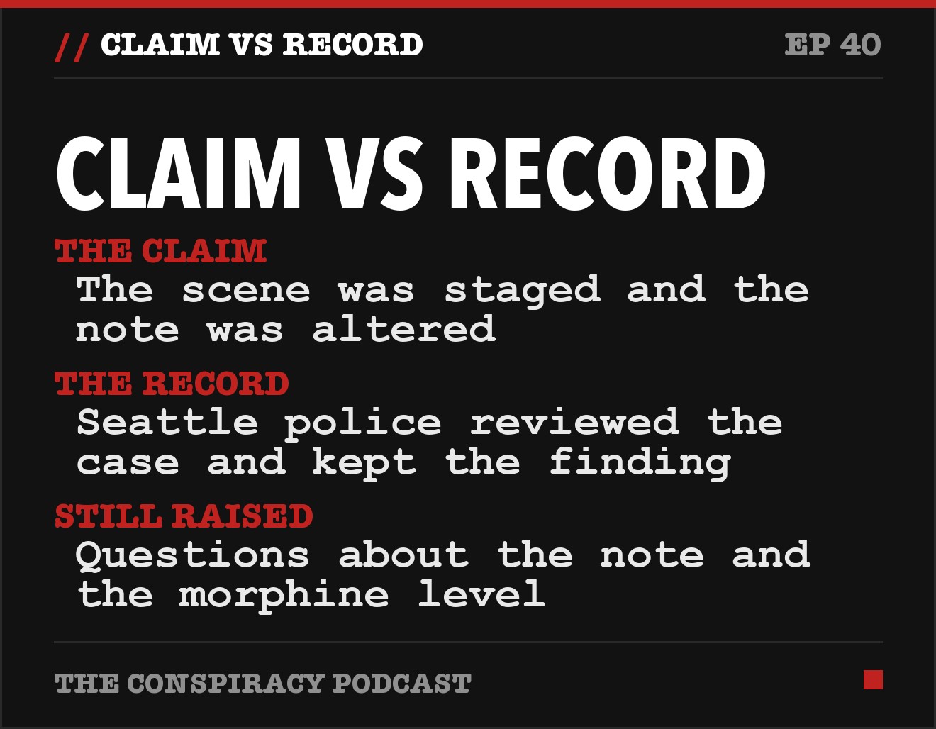 Claim vs record
