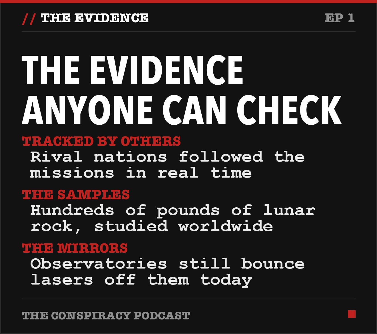 The evidence anyone can check