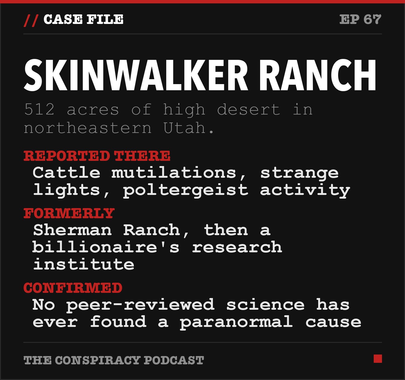 Skinwalker Ranch: key facts from The Conspiracy Podcast