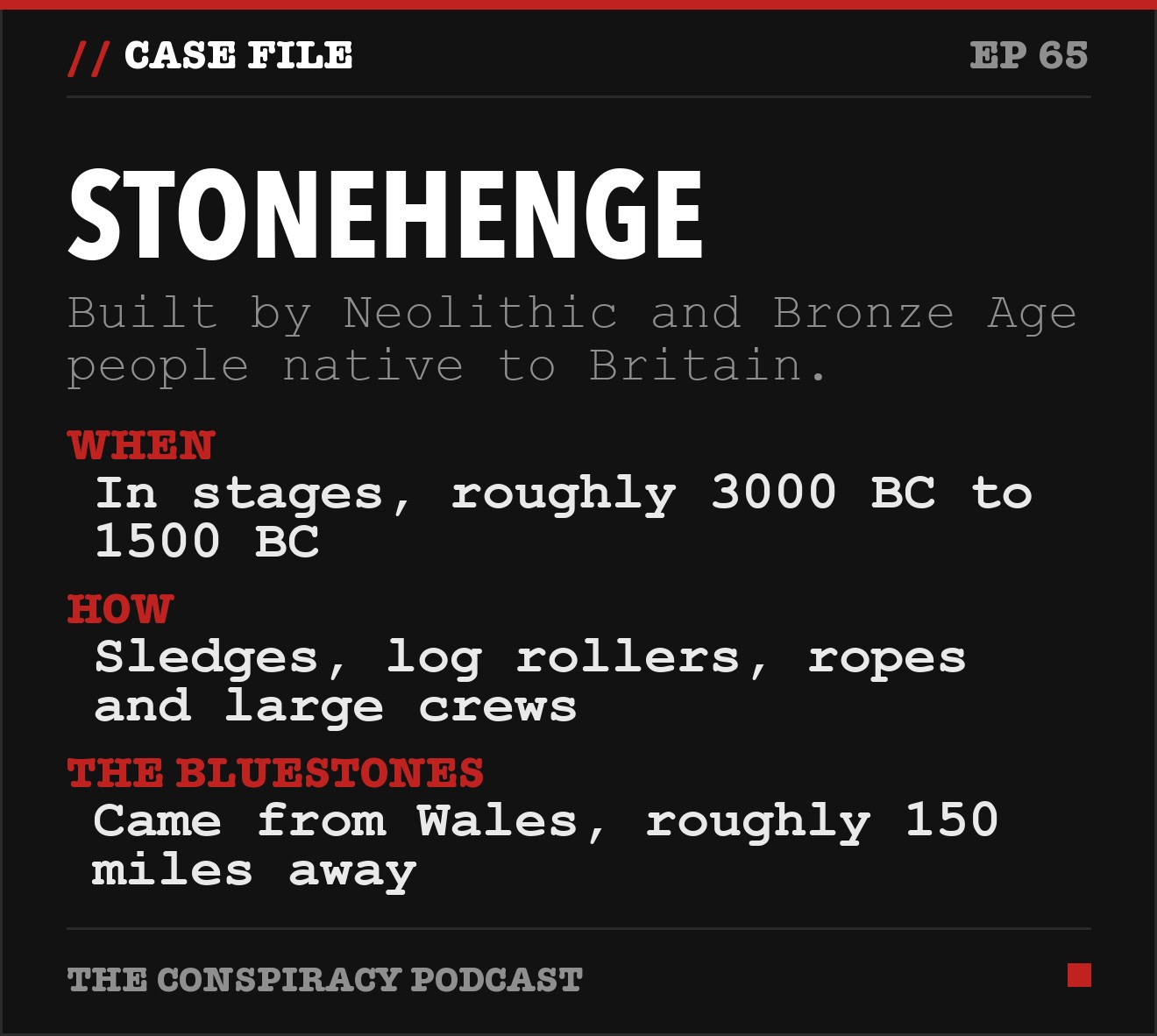 Stonehenge: key facts from The Conspiracy Podcast