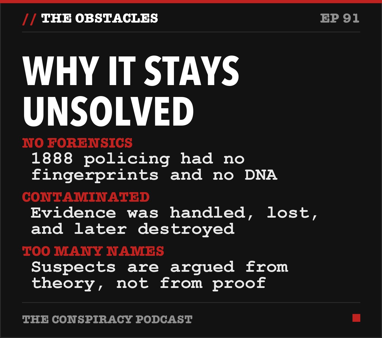 Why it stays unsolved